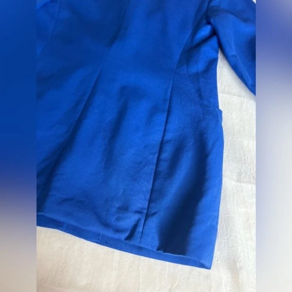 Vintage CHRISTIAN DIOR the Suit Women’s Royal Blue Size 10 100% Wool
